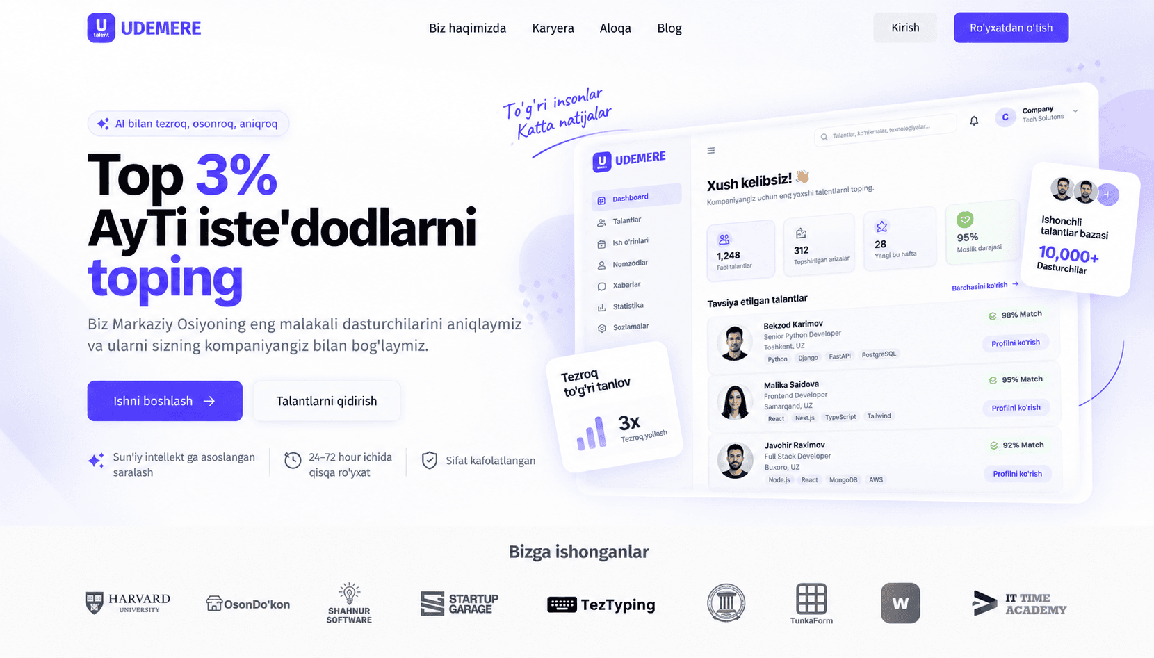 Udemere Career Interface Detail
