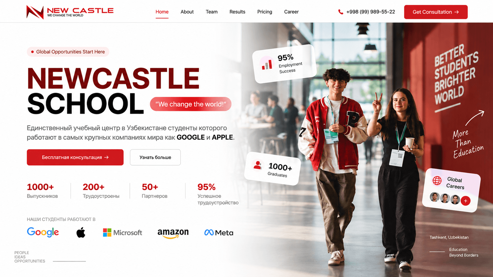 Newcastle School Interface Detail