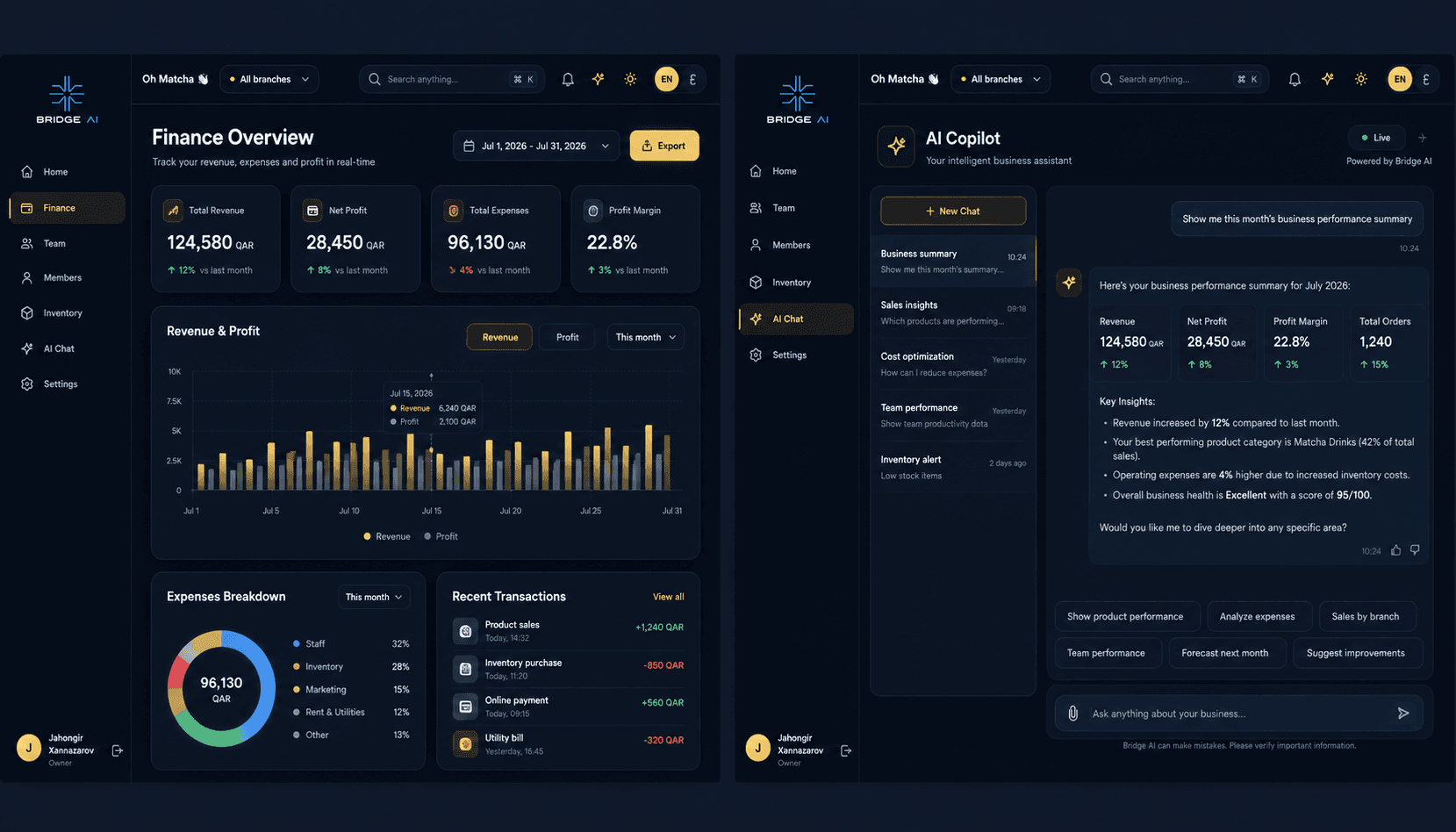 Bridge AI Interface Detail